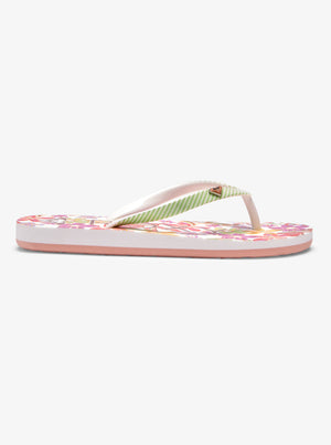 Roxy RG Pebbles VII Sandal-White/Green— Alternate View