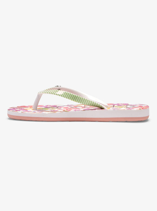 Roxy RG Pebbles VII Sandal-White/Green