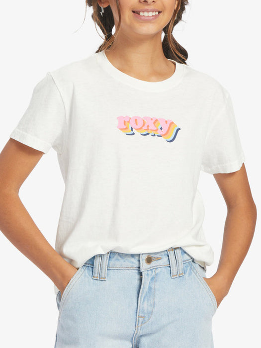 Roxy Retro Roxy Stack Tee-Snow White