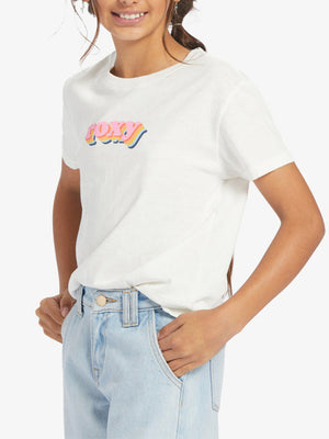 Roxy Retro Roxy Stack Tee-Snow White— Alternate View