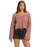 Roxy Made For You V-Neck L/S Shirt-Ash Rose