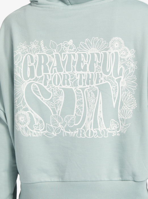 Roxy Onshore A Hooded Sweatshirt-Blue Surf