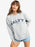 Roxy Morning Hike Crop Sweatshirt-Heritage Heather