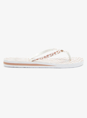 Roxy Portofino III Sandal-Brown/White— Alternate View