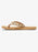 Roxy Porto Raffia Sandal-Fall Leaf Multi
