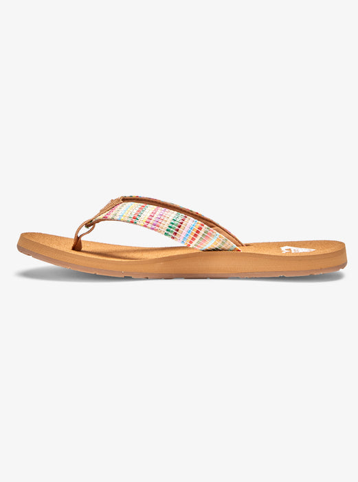 Roxy Porto Raffia Sandal-Multi