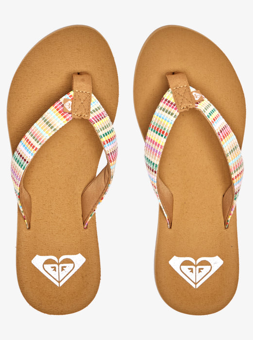 Roxy Porto Raffia Sandal-Multi
