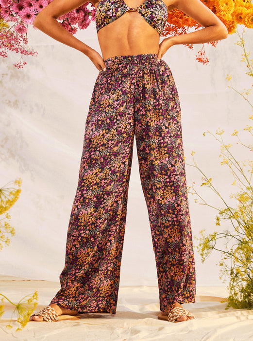 Roxy Forever And A Day Pants-Anthracite Floral Daze — REAL