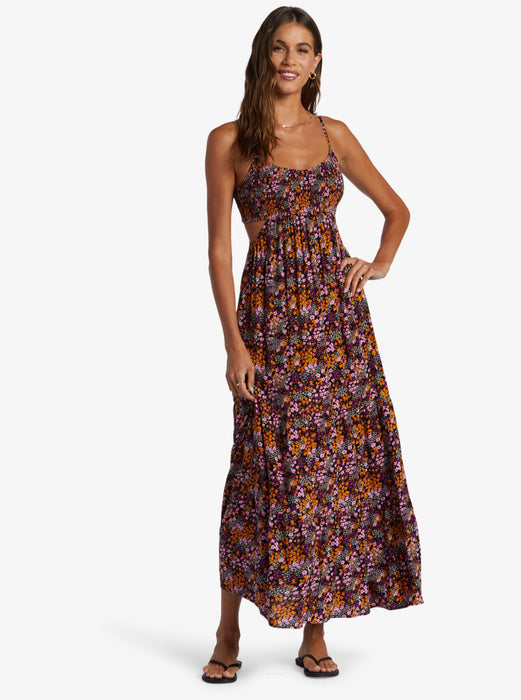Roxy Hot Tropics Maxi Dress-Anthracite — REAL Watersports
