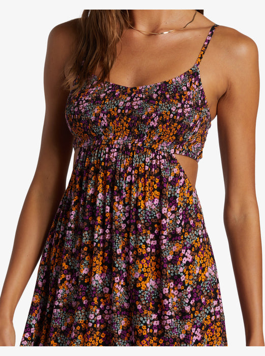 Roxy Hot Tropics Maxi Dress-Anthracite Roxy Hot Tropics Maxi Dress-Anthracite
