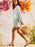 Roxy Sweetest Shores Dress-Blue Surf