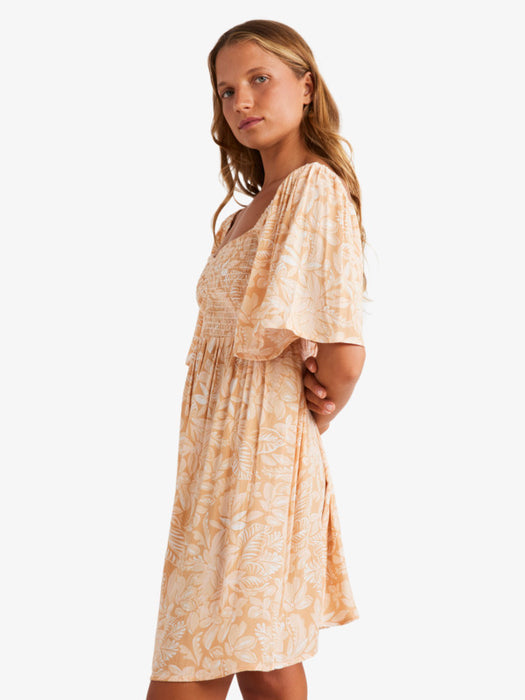 Roxy Golden Dawn Dress-Egret Roxy Golden Dawn Dress-Egret