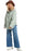 Roxy Kick Back Washed Cord L/S Shirt-Blue Surf