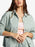 Roxy Kick Back Washed Cord L/S Shirt-Blue Surf