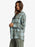 Roxy Let It Go Flannel L/S Shirt-Blue Surf Hallo Plaid