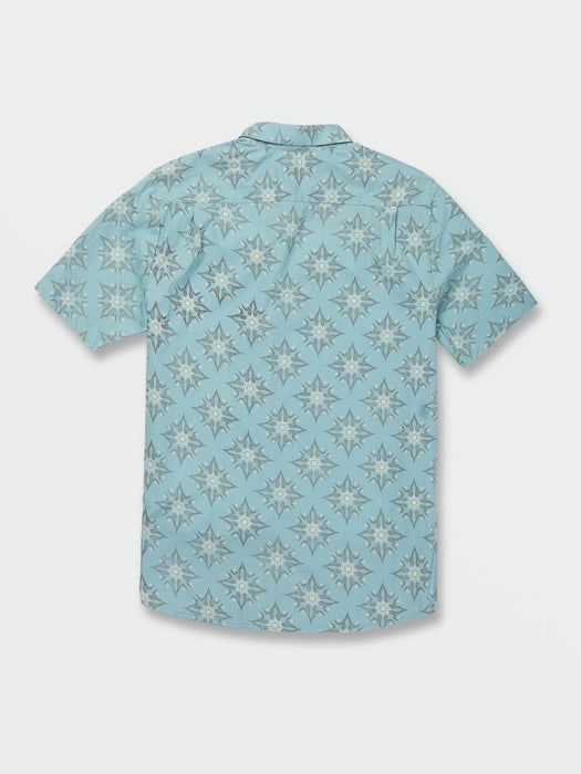 Volcom Throwing Star S/S Shirt-Coastal Blue