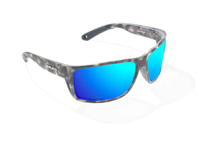 Bajio Bales Beach Sunglasses-Gray Rock Matte/Blue Mirr Glass