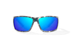 Bajio Bales Beach Sunglasses-Gray Rock Matte/Blue Mirr Glass