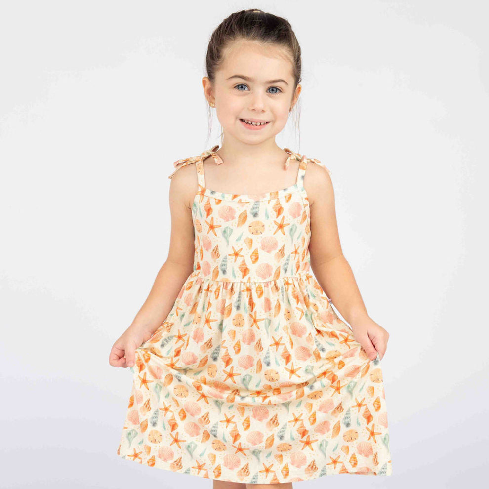 Emerson and Friends Bamboo Dress-Sandy Seashells