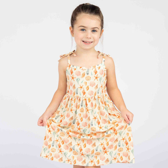 Emerson and Friends Bamboo Dress-Sandy Seashells