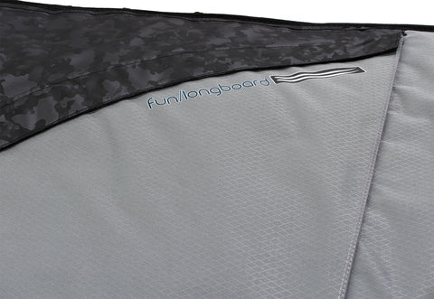 Pro-Lite Rhino Longboard (1-2 Boards) Boardbag-Gray/Light Blue/Black