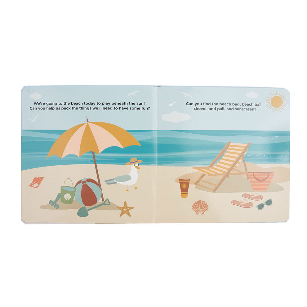 Lucy's Room Beach Day Board Book-Blue/Multi