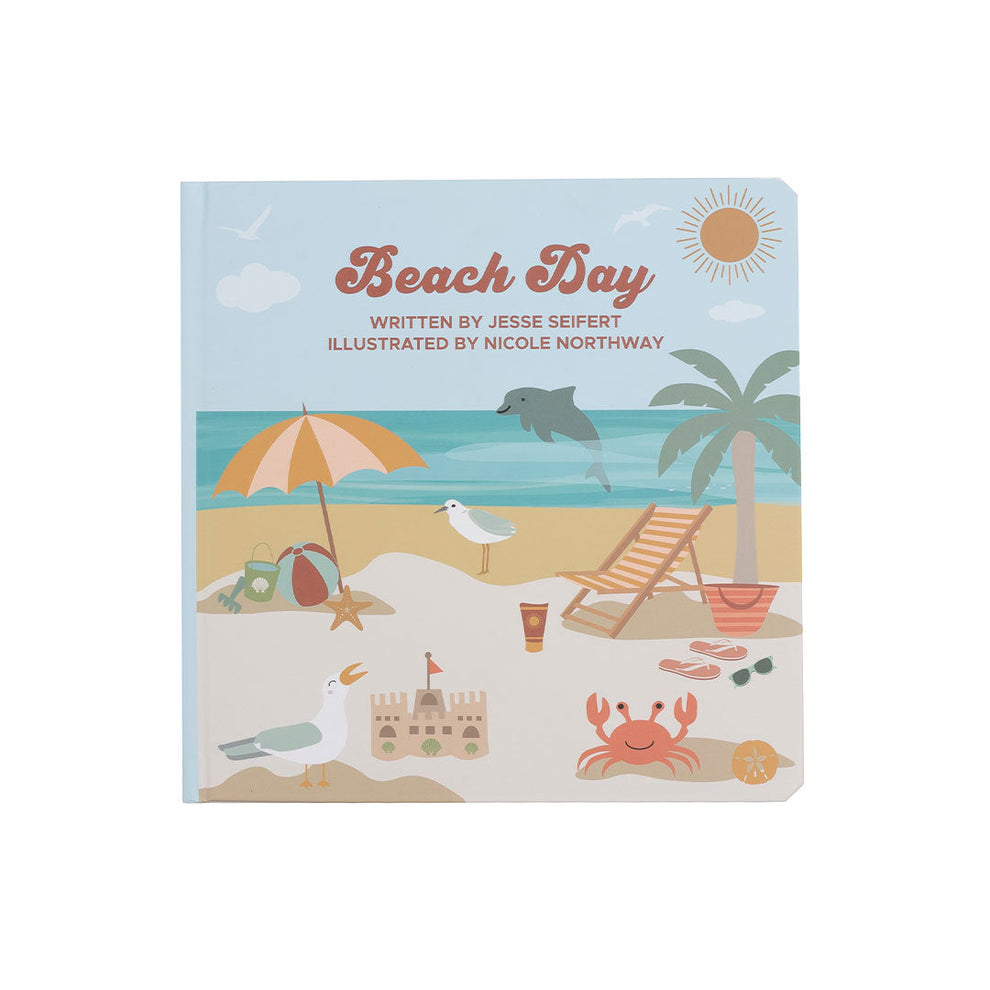 Lucy's Room Beach Day Board Book-Blue/Multi