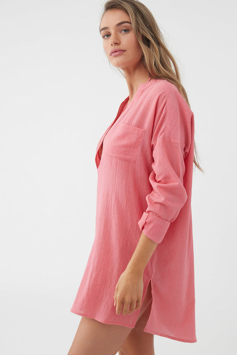 O'Neill Belizin Coverup Dress-Calypso Coral