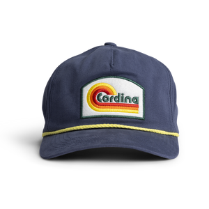 Cordina Retro Wave Hat-Steel Blue/Yellow