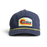 Cordina Retro Wave  Hat-Steel Blue/Yellow