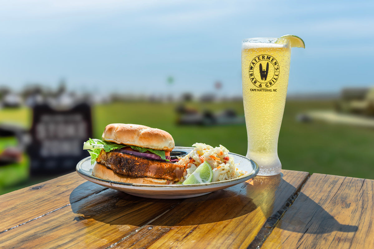 Watermen's Bar & Grill at sunset