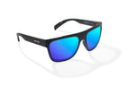 Bajio Caballo Sunglasses-Black Matte/Blue Mirror Poly