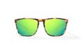 Bajio Calda Sunglasses-Brown Tort Gloss/Green Mirror Glass