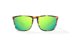 Bajio Calda Sunglasses-Brown Tort Gloss/Green Mirror Glass