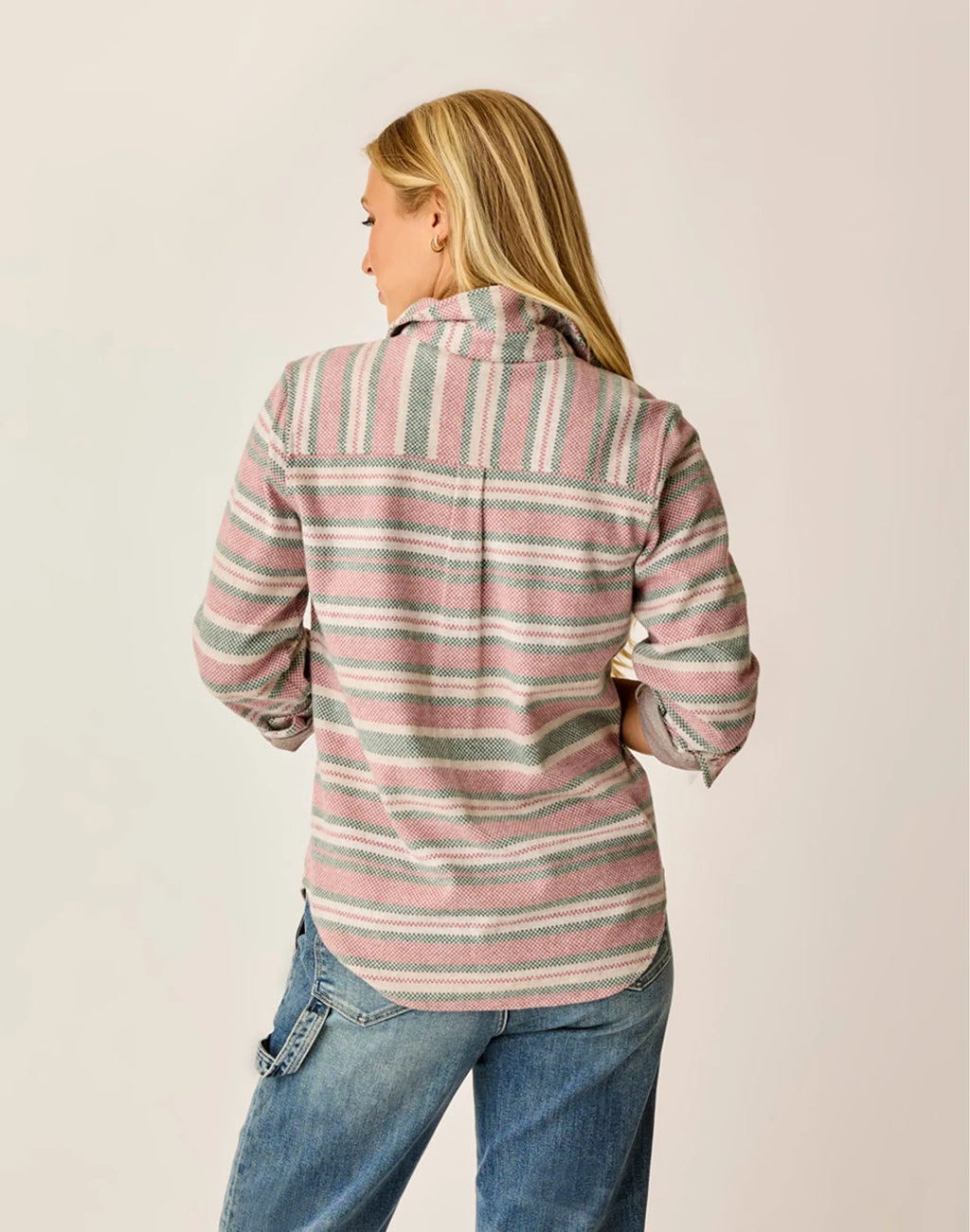 Carve Designs Fairbanks Supersoft L/S Shirt-Bistro Block Stripe