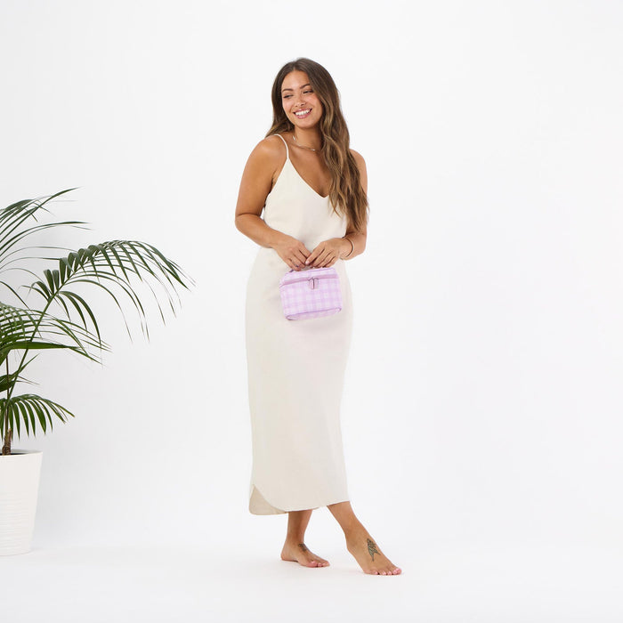 Aloha Collection Palaka Cabin Crew Kit Bag-Lavander