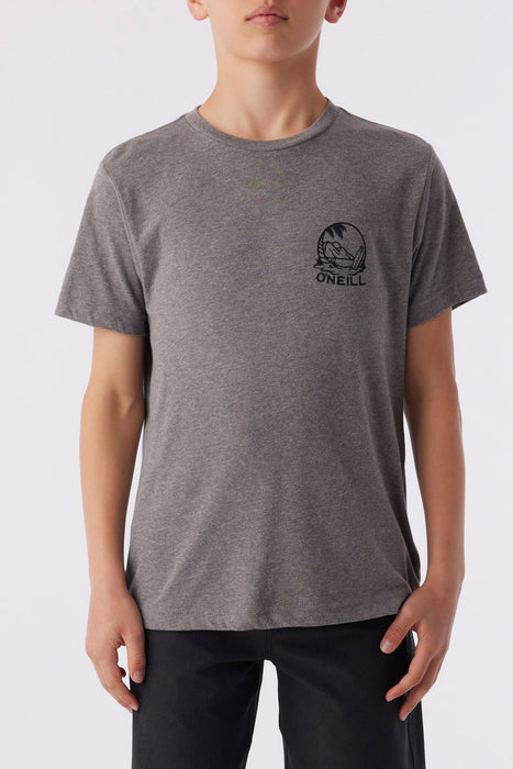 O'Neill Boys' Chunk Tee-Heather Grey