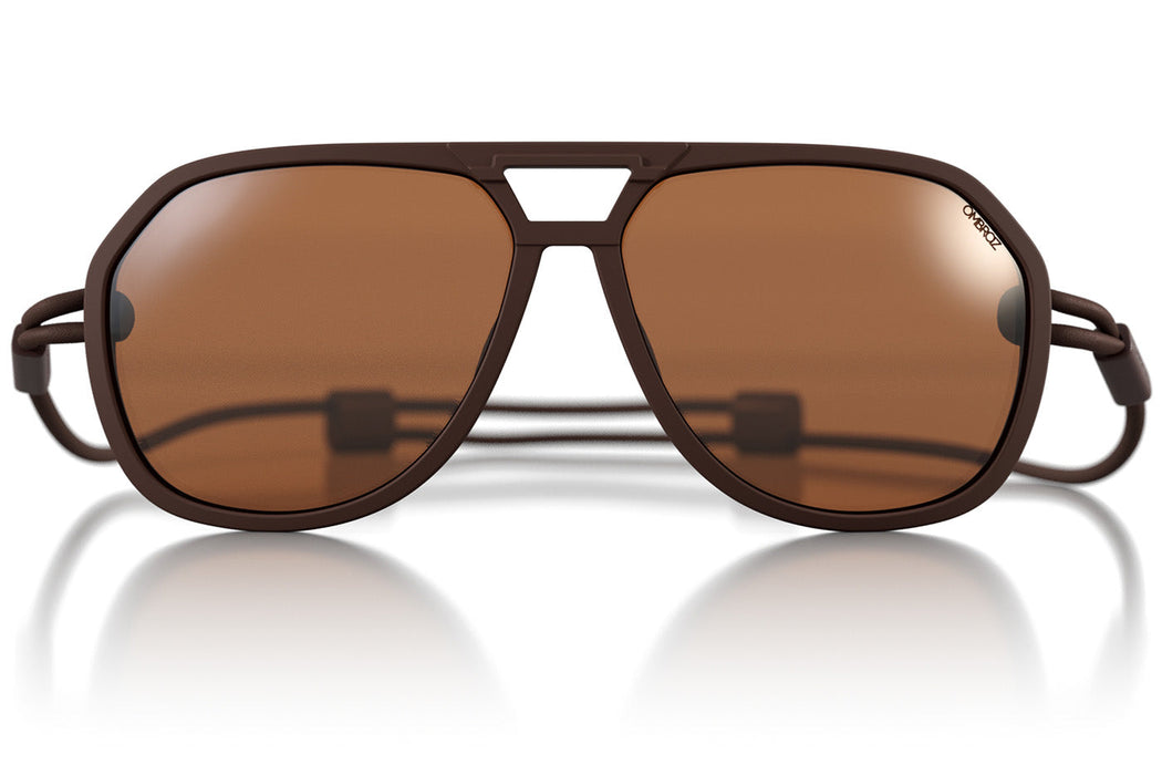 Ombraz Classics Sunglasses-Matte Brown/Brown Polar
