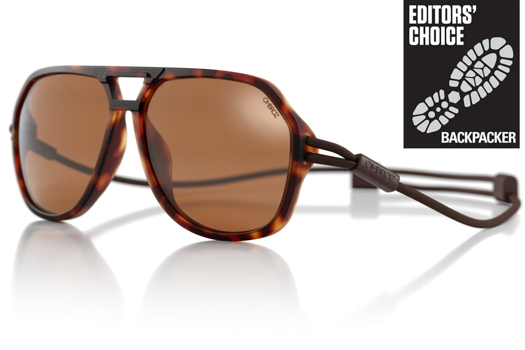 Ombraz Classics Narrow Sunglasses-Tortoise/Brown Polar