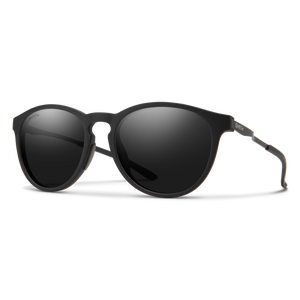 Smith Wander Sunglasses-Matte Black/ChromaPop Polar Black