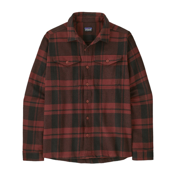 Patagonia Fjord Flannel L/S Shirt-Powder: Rusty Red