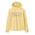 Patagonia K's Cap SW Hooded Sun Shirt-P-6 Outline: Buttercup Yellow