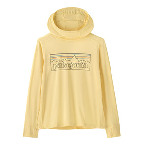 Patagonia K's Cap SW Hooded Sun Shirt-P-6 Outline: Buttercup Yellow