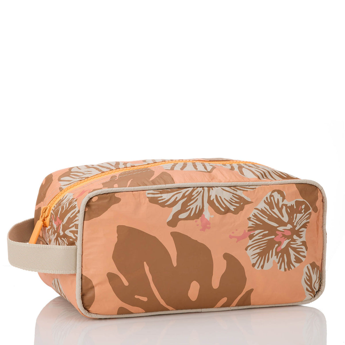 Aloha Collection Papeete Dopp Kit Bag-Toffee/Sandstone