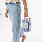 Aloha Collection Salina Tiny Stripe Dopp Kit-Navy