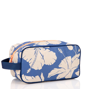 Aloha Collection Salina Tiny Stripe Dopp Kit-Navy