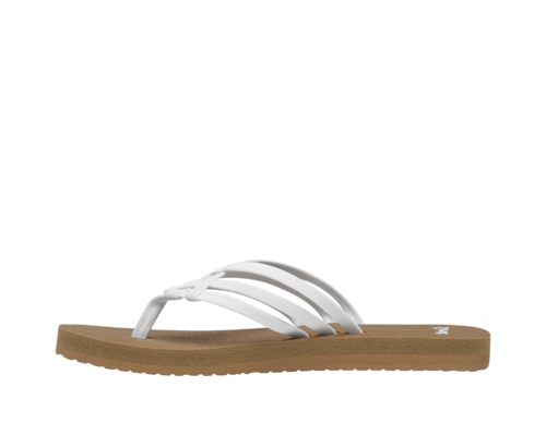 Sanuk Yoga Sandy Sandal-White/Tan