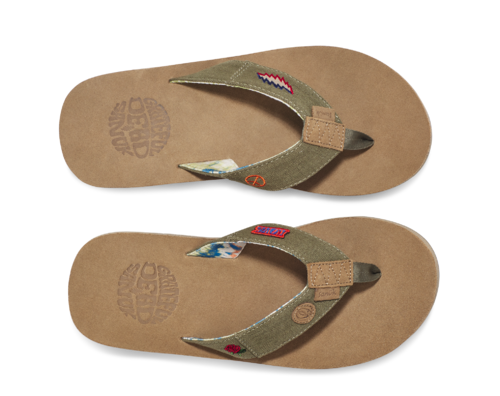 Sanuk Not Fraid ST x Grateful Dead Sandal-Olive