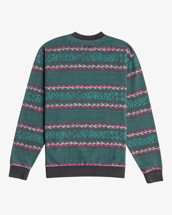Billabong Halfrack Fleece Crew Sweatshirt-Black