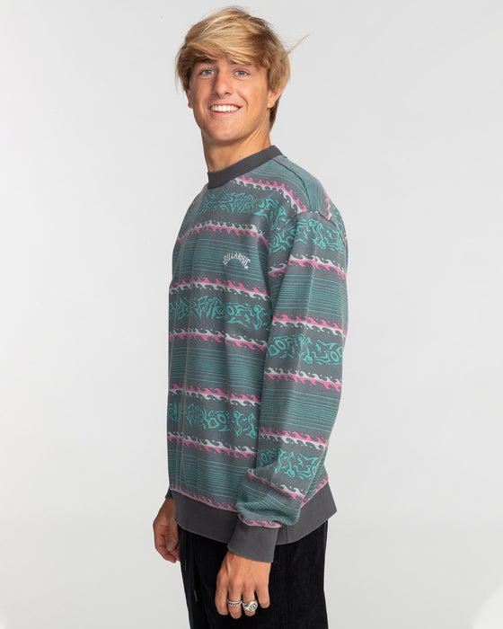 Billabong Halfrack Fleece Crew Sweatshirt-Black